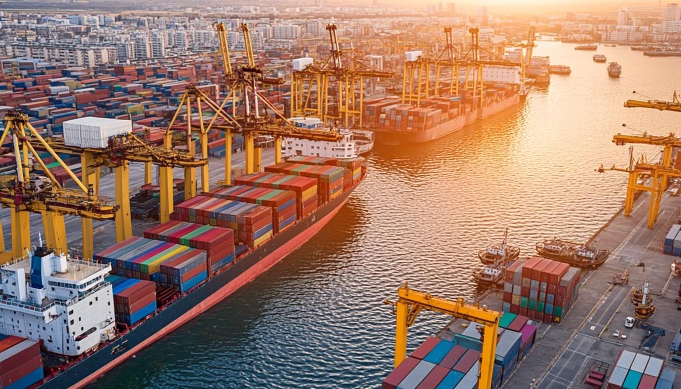 Porto e logística de importação